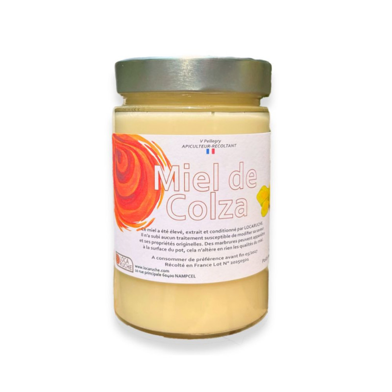 miel crémeux doux colza français apiculteur local naturel artisanal picardie