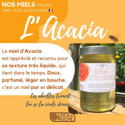 miel acacia français naturel écologique apiculteur récoltant en picardie liquide doux