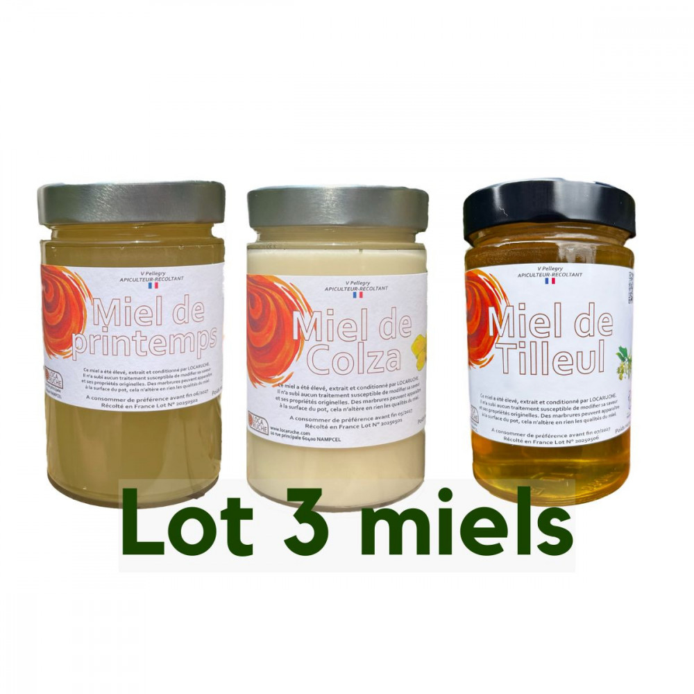 copy of Pack de 3 pots de miel au choix